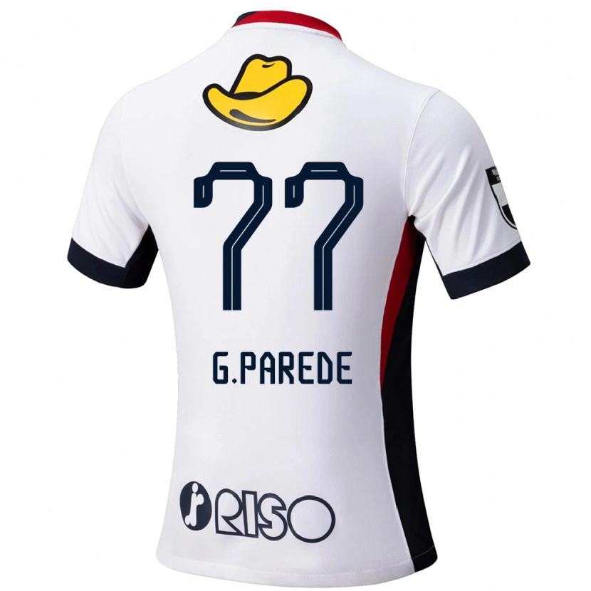 Danxenレディースギリェルメ・パレジ・ピニェイロ#77ホワイト ブラックアウェイシャツ2025/26ジャージーユニフォーム