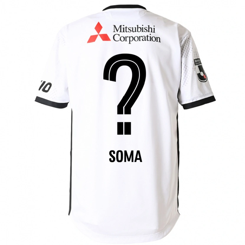 DanxenレディースRikuto Soma#0ホワイト ブラックアウェイシャツ2025/26ジャージーユニフォーム