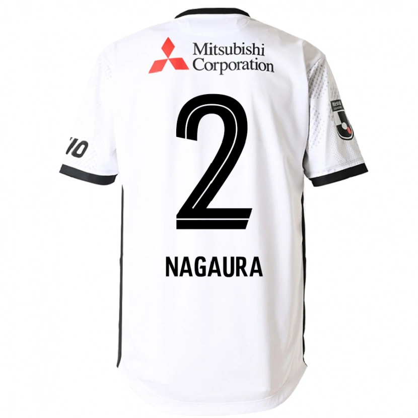 DanxenレディースKoshi Nagaura#2ホワイト ブラックアウェイシャツ2025/26ジャージーユニフォーム