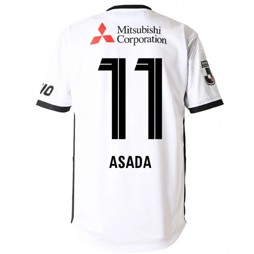 DanxenレディースRui Asada#11ホワイト ブラックアウェイシャツ2025/26ジャージーユニフォーム