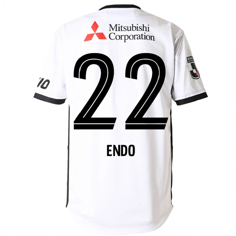 Danxenレディース遠藤渓太#22ホワイト ブラックアウェイシャツ2025/26ジャージーユニフォーム