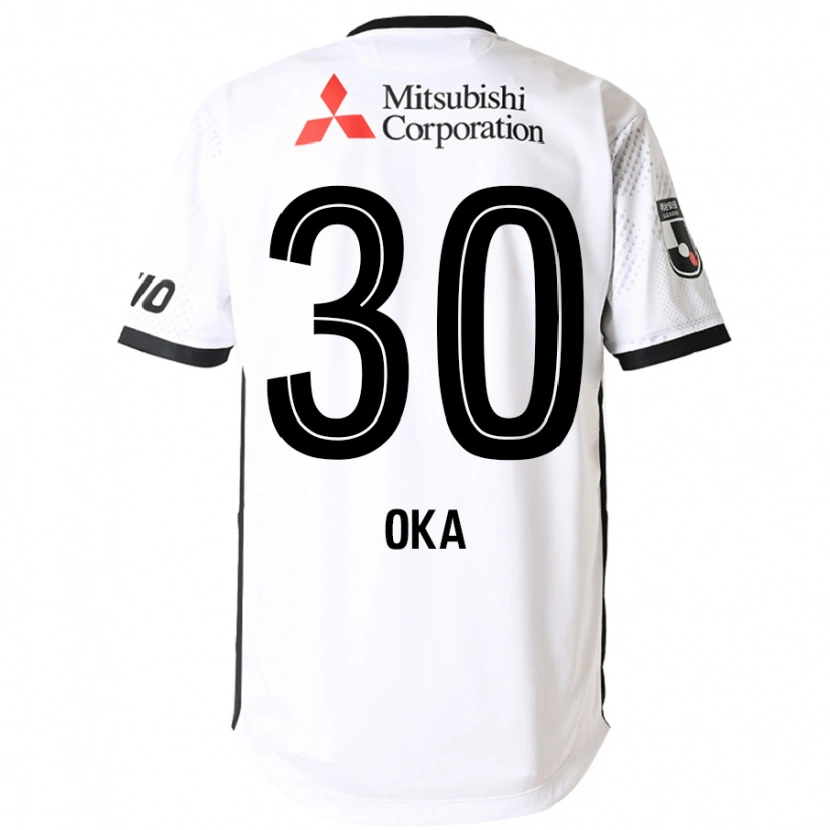 Danxenレディース岡哲平#30ホワイト ブラックアウェイシャツ2025/26ジャージーユニフォーム