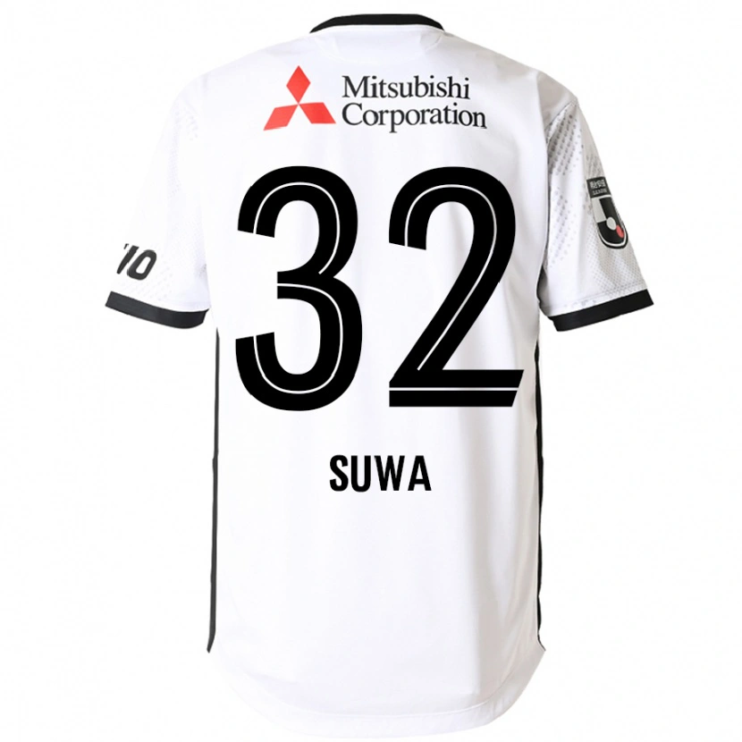 DanxenレディースKeita Suwa#32ホワイト ブラックアウェイシャツ2025/26ジャージーユニフォーム