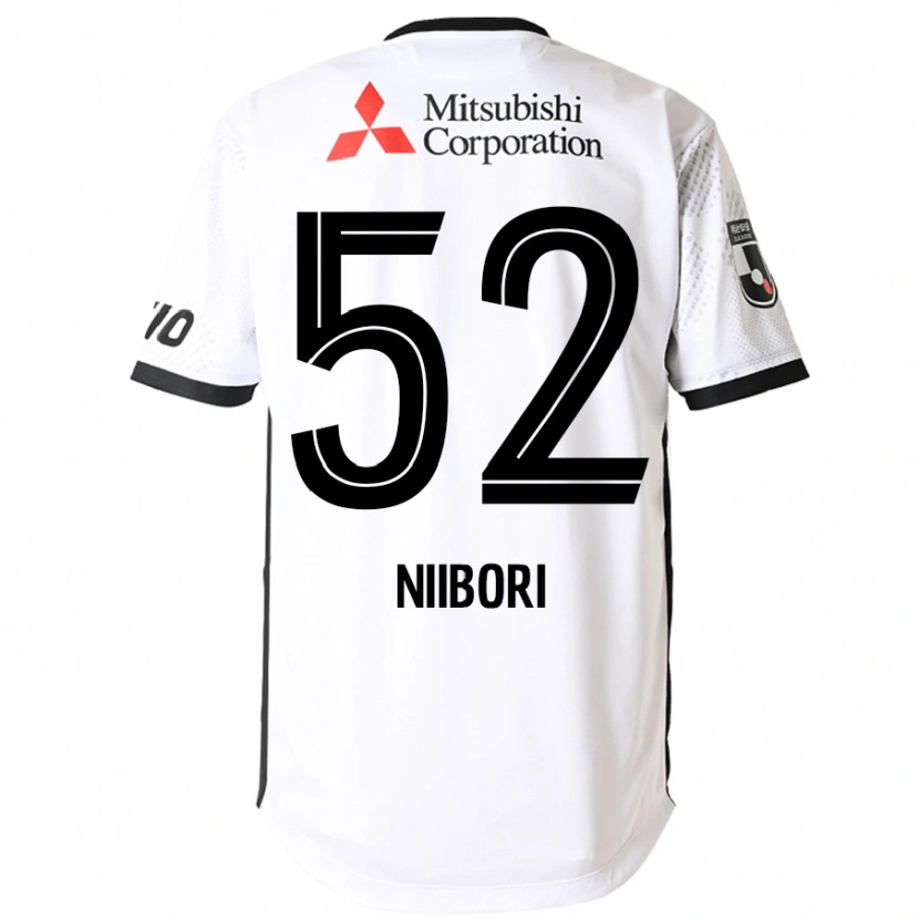 DanxenレディースKeita Niibori#52ホワイト ブラックアウェイシャツ2025/26ジャージーユニフォーム