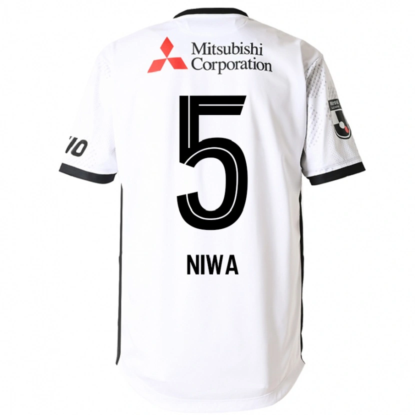Danxenレディース丹羽 大輝#5ホワイト ブラックアウェイシャツ2025/26ジャージーユニフォーム
