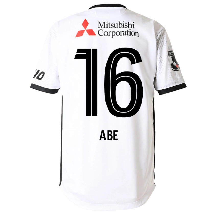 Danxenレディース阿部 伸行#16ホワイト ブラックアウェイシャツ2025/26ジャージーユニフォーム