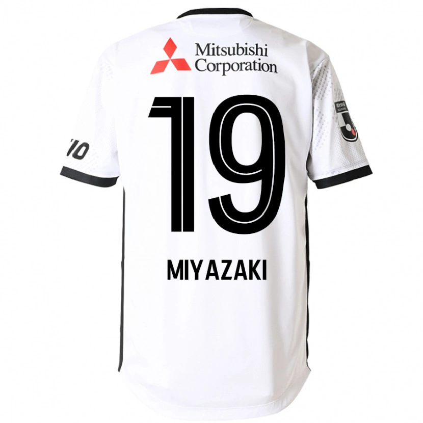 Danxenレディース宮崎幾笑#19ホワイト ブラックアウェイシャツ2025/26ジャージーユニフォーム