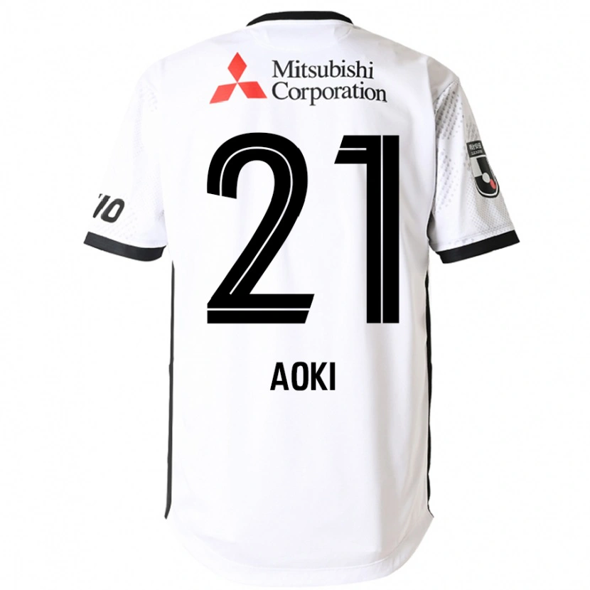 Danxenレディース青木 拓矢#21ホワイト ブラックアウェイシャツ2025/26ジャージーユニフォーム