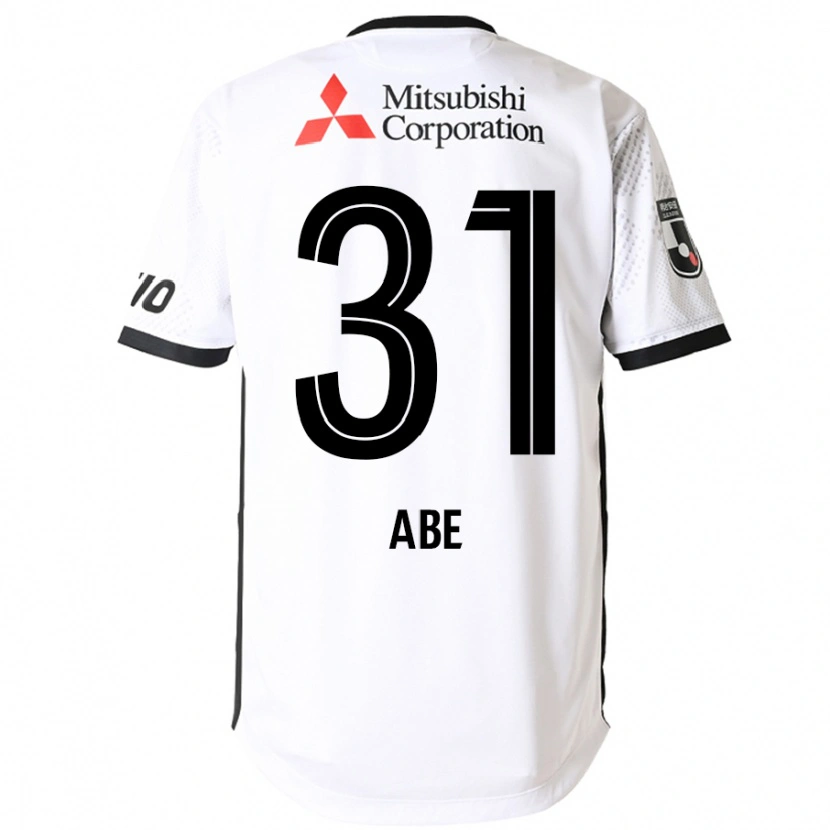 Danxenレディース安部柊斗#31ホワイト ブラックアウェイシャツ2025/26ジャージーユニフォーム