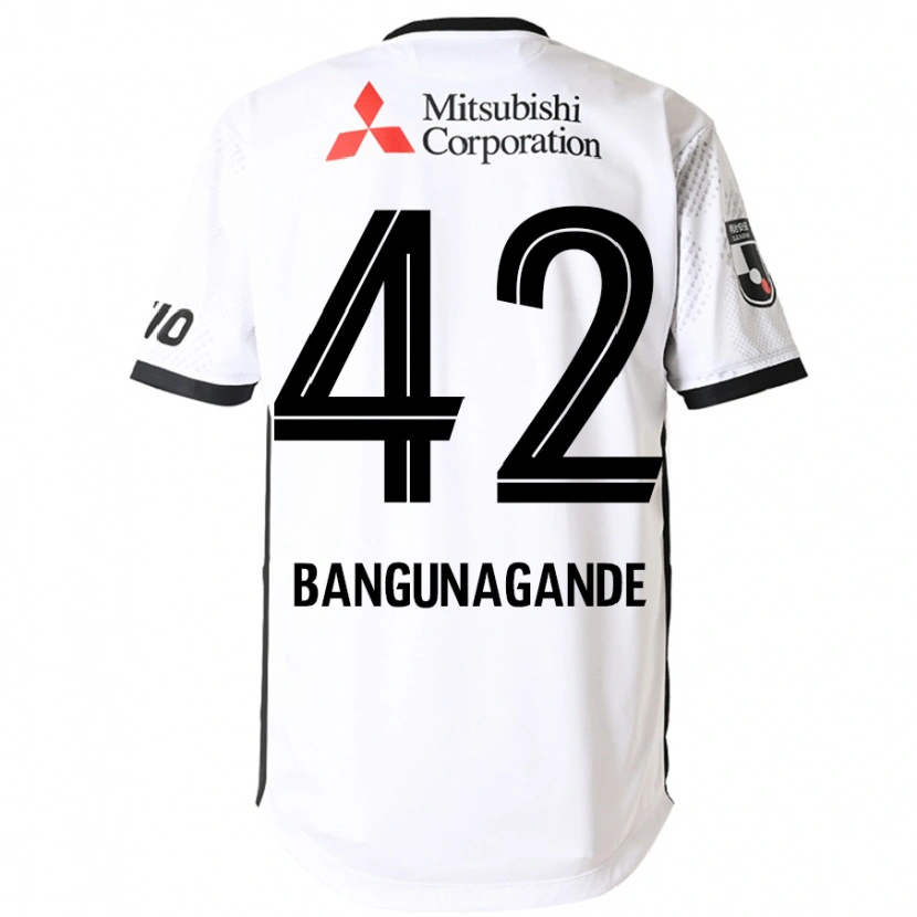 Danxenレディースバングーナガンデ佳史扶#42ホワイト ブラックアウェイシャツ2025/26ジャージーユニフォーム