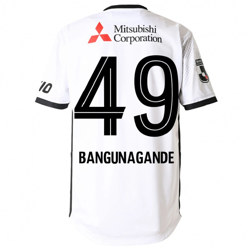 Danxenレディースバングーナガンデ佳史扶#49ホワイト ブラックアウェイシャツ2025/26ジャージーユニフォーム