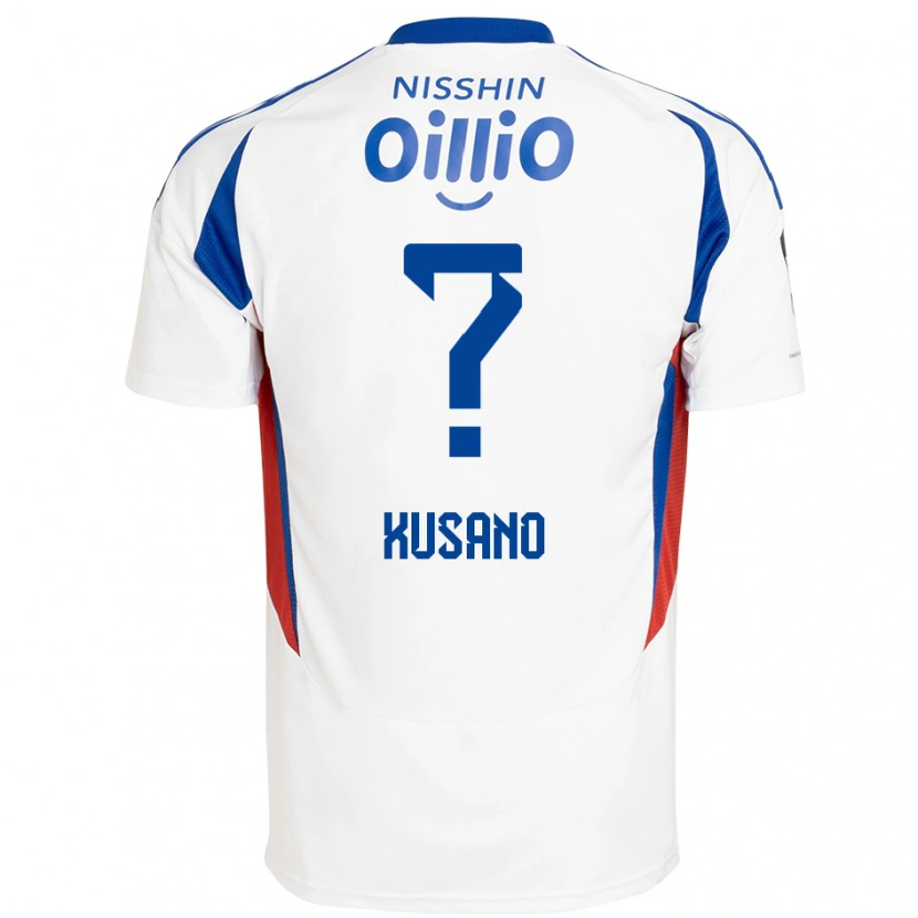 DanxenレディースRiku Kusano#0ホワイト ロイヤルブルーアウェイシャツ2025/26ジャージーユニフォーム