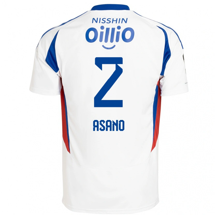 DanxenレディースKatsuki Asano#2ホワイト ロイヤルブルーアウェイシャツ2025/26ジャージーユニフォーム