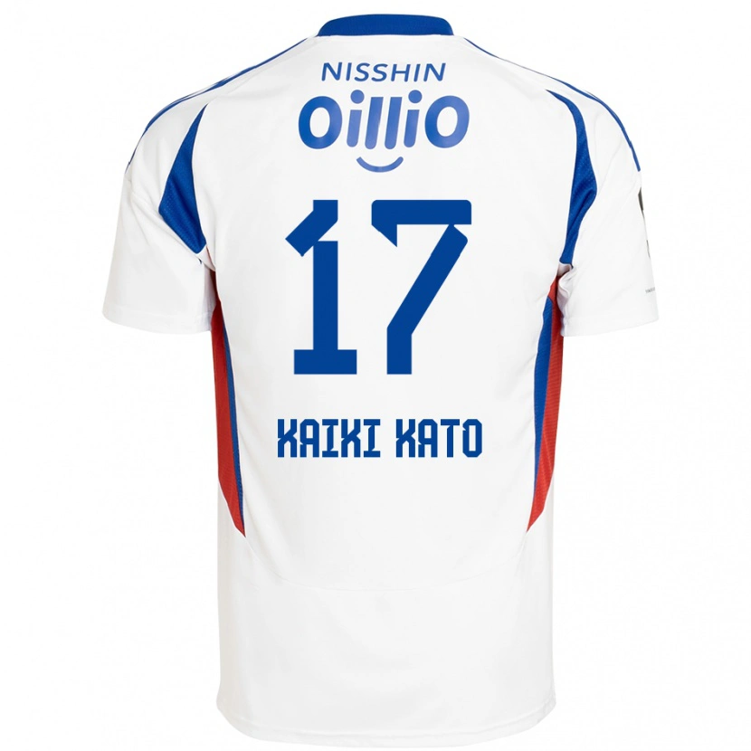 DanxenレディースKaiki Kato#17ホワイト ロイヤルブルーアウェイシャツ2025/26ジャージーユニフォーム
