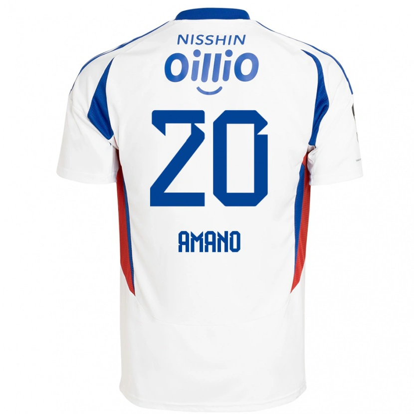 Danxenレディース天野 純#20ホワイト ロイヤルブルーアウェイシャツ2025/26ジャージーユニフォーム