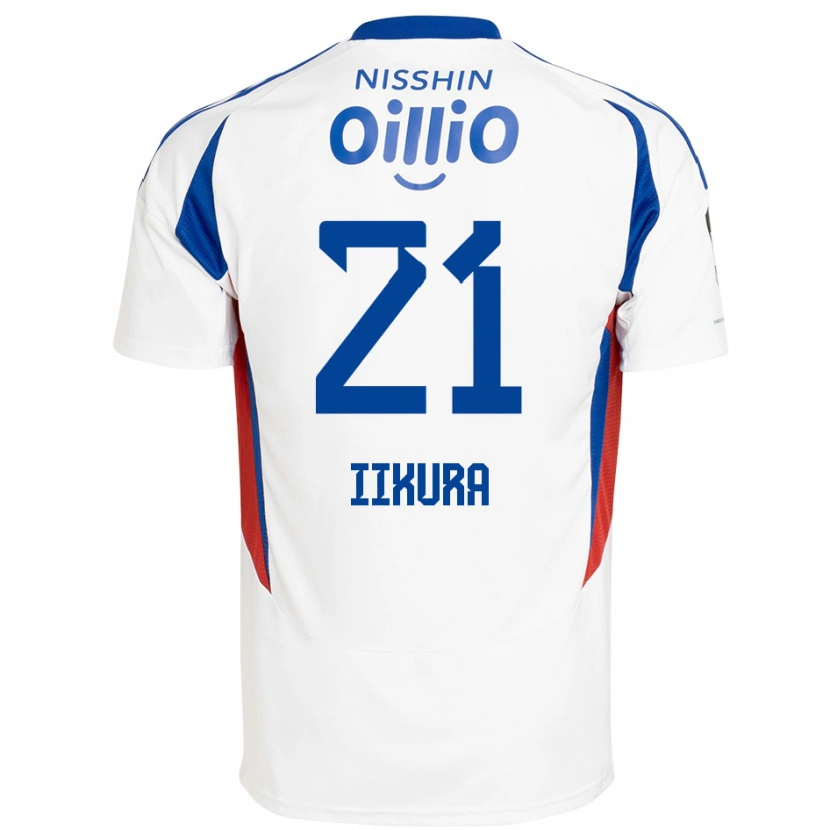 Danxenレディース飯倉 大樹#21ホワイト ロイヤルブルーアウェイシャツ2025/26ジャージーユニフォーム