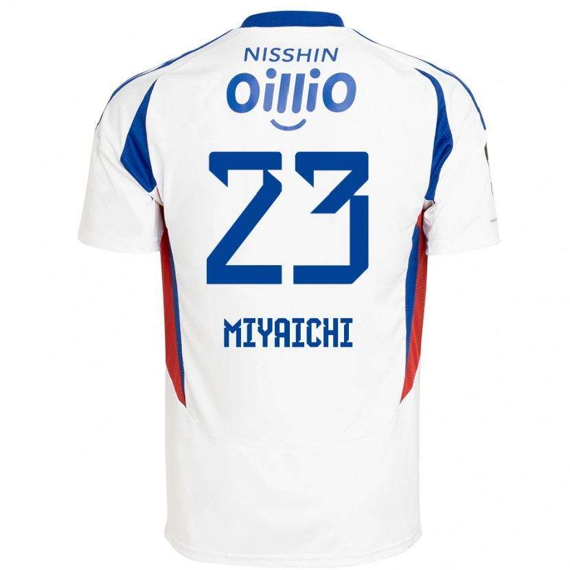 Danxenレディース宮市 亮#23ホワイト ロイヤルブルーアウェイシャツ2025/26ジャージーユニフォーム