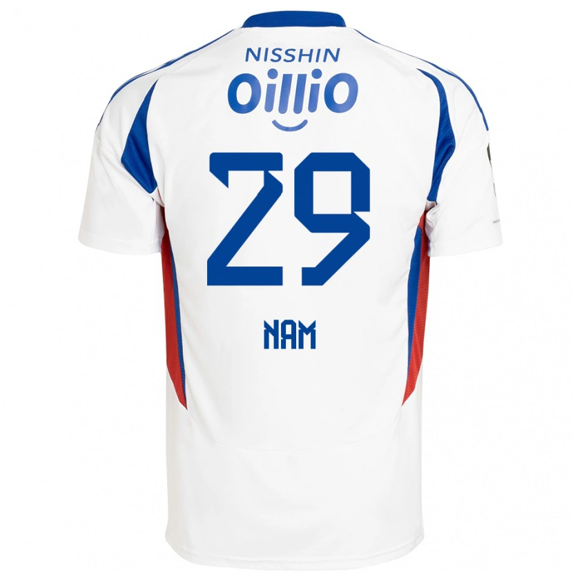 Danxenレディース南泰煕#29ホワイト ロイヤルブルーアウェイシャツ2025/26ジャージーユニフォーム