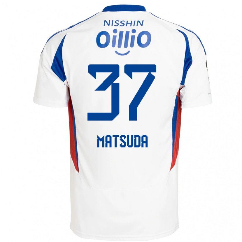 Danxenレディース松田詠太郎#37ホワイト ロイヤルブルーアウェイシャツ2025/26ジャージーユニフォーム