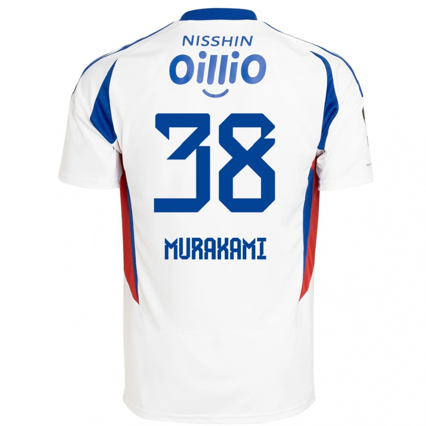 Danxenレディース村上悠緋#38ホワイト ロイヤルブルーアウェイシャツ2025/26ジャージーユニフォーム