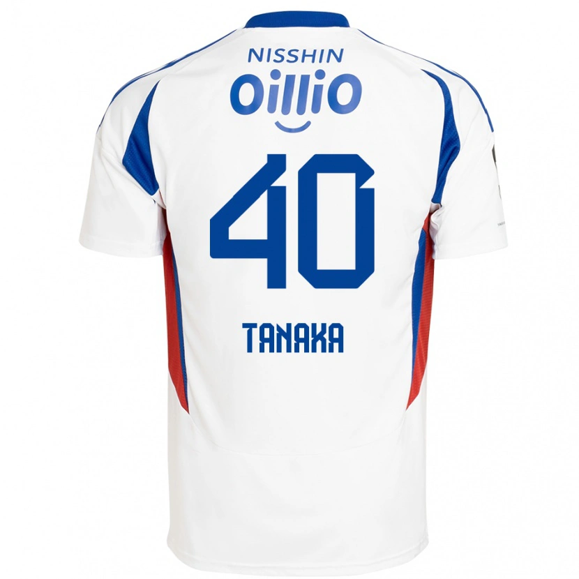 DanxenレディースHiei Tanaka#40ホワイト ロイヤルブルーアウェイシャツ2025/26ジャージーユニフォーム