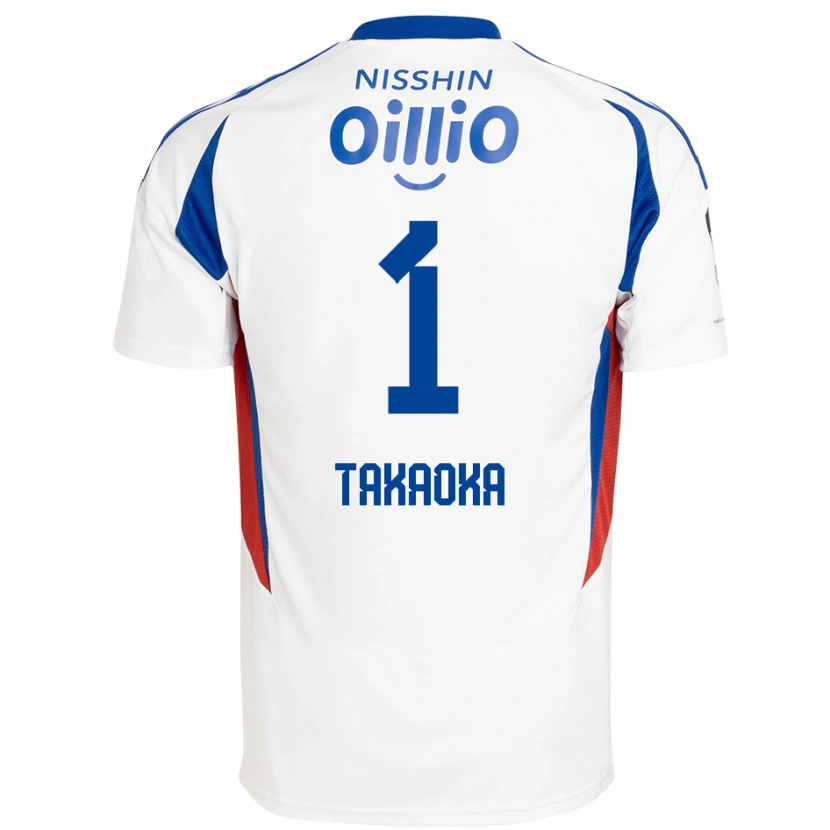 Danxenレディース高丘陽平#1ホワイト ロイヤルブルーアウェイシャツ2025/26ジャージーユニフォーム