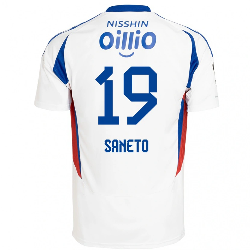 Danxenレディース實藤 友紀#19ホワイト ロイヤルブルーアウェイシャツ2025/26ジャージーユニフォーム