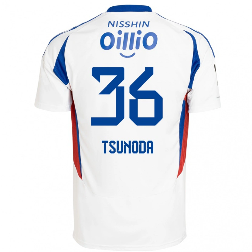 Danxenレディース角田涼太朗#36ホワイト ロイヤルブルーアウェイシャツ2025/26ジャージーユニフォーム