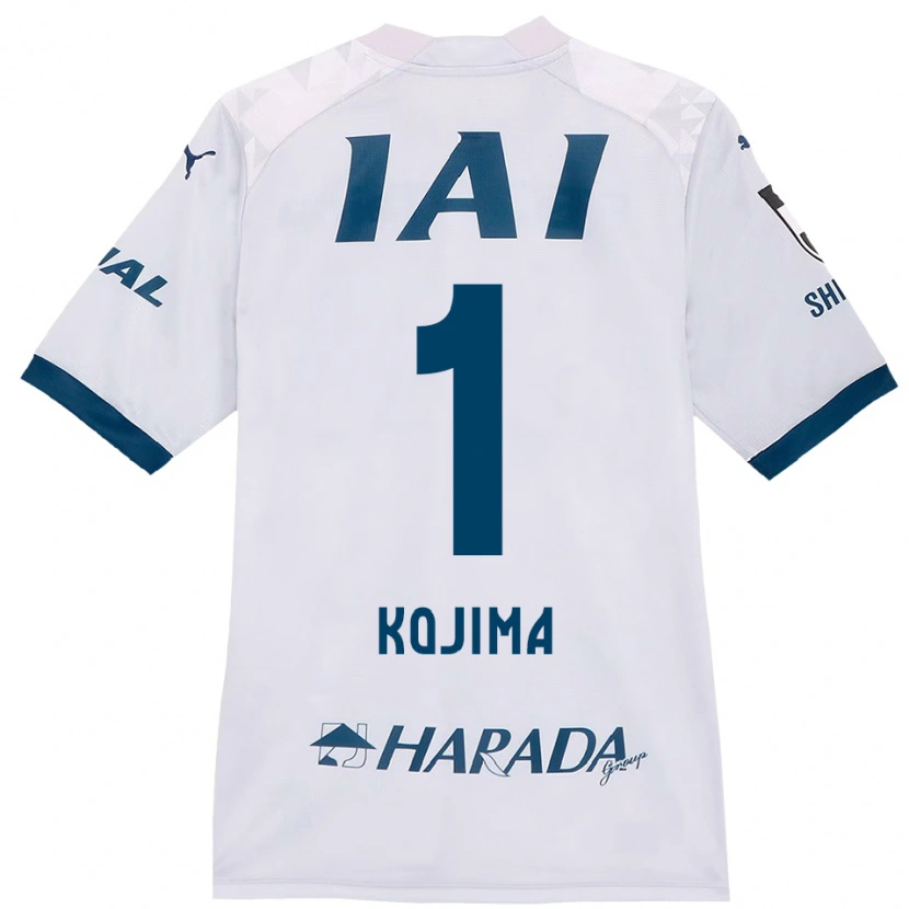 DanxenレディースShuta Kojima#1ホワイト ロイヤルブルーアウェイシャツ2025/26ジャージーユニフォーム