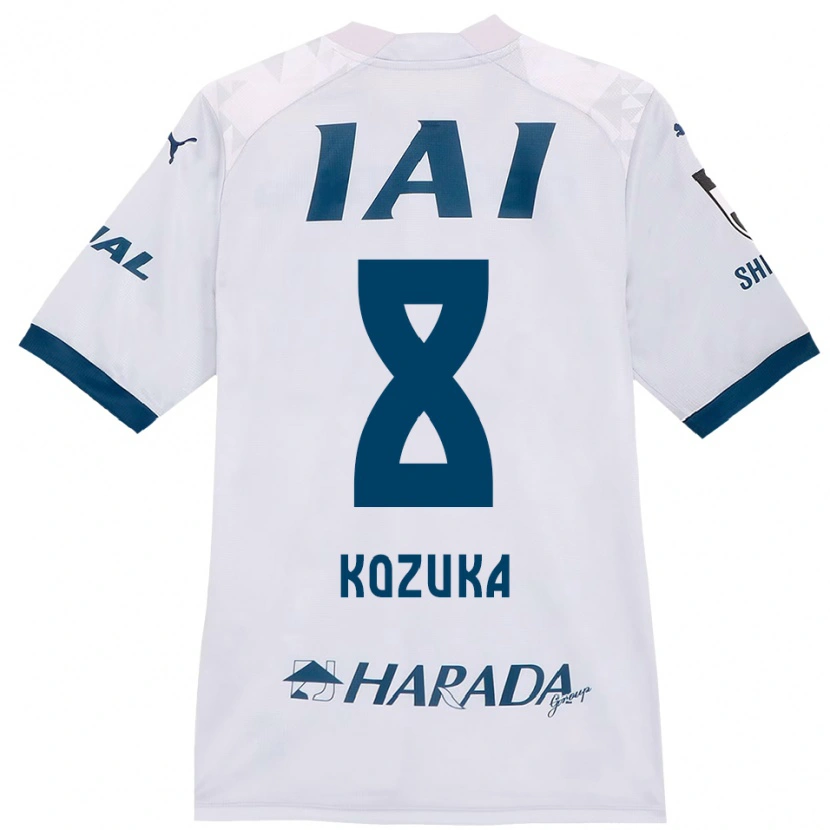 Danxenレディース小塚 和季#8ホワイト ロイヤルブルーアウェイシャツ2025/26ジャージーユニフォーム