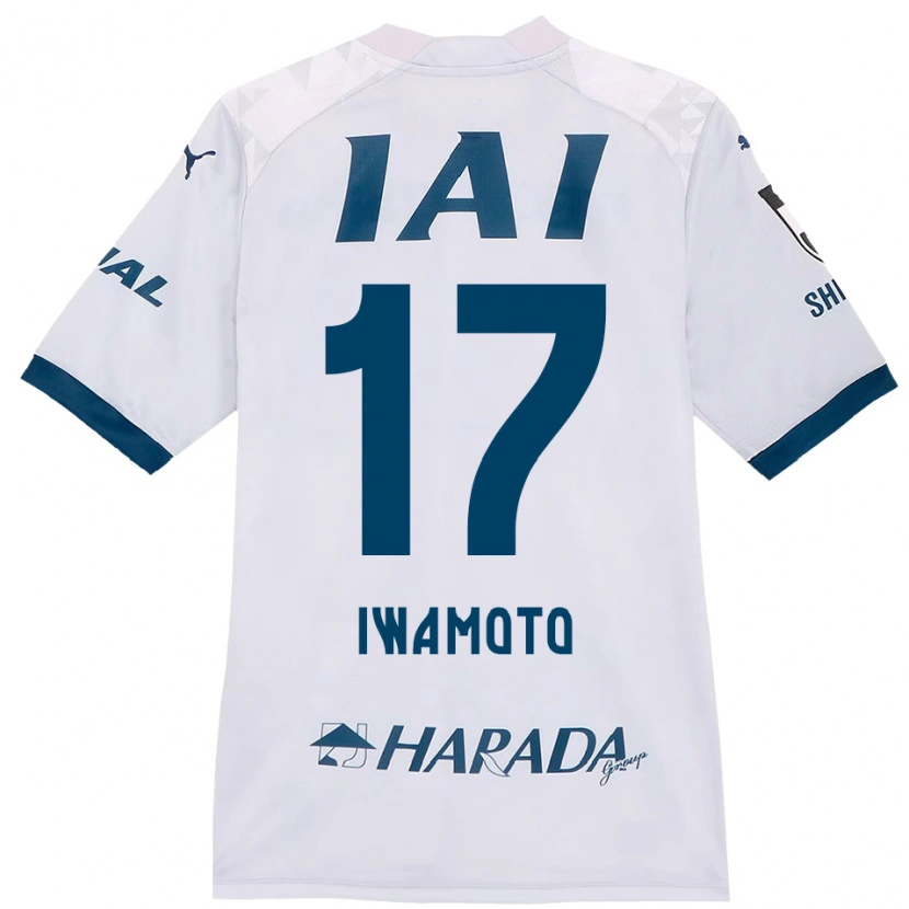 DanxenレディースShogo Iwamoto#17ホワイト ロイヤルブルーアウェイシャツ2025/26ジャージーユニフォーム