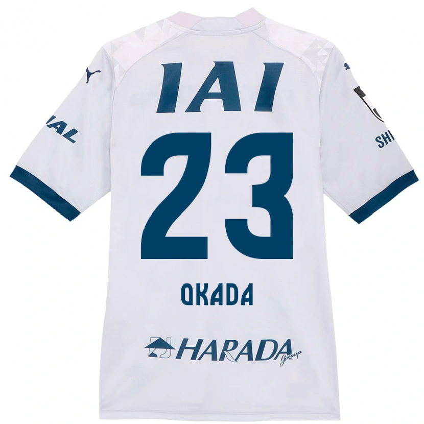 DanxenレディースShu Okada#23ホワイト ロイヤルブルーアウェイシャツ2025/26ジャージーユニフォーム