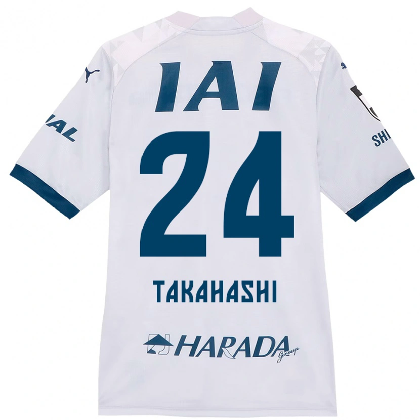 DanxenレディースYuzuki Takahashi#24ホワイト ロイヤルブルーアウェイシャツ2025/26ジャージーユニフォーム