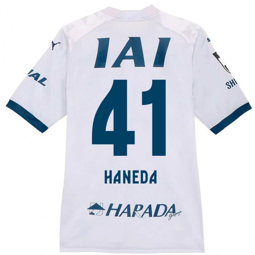 Danxenレディース羽田健人#41ホワイト ロイヤルブルーアウェイシャツ2025/26ジャージーユニフォーム