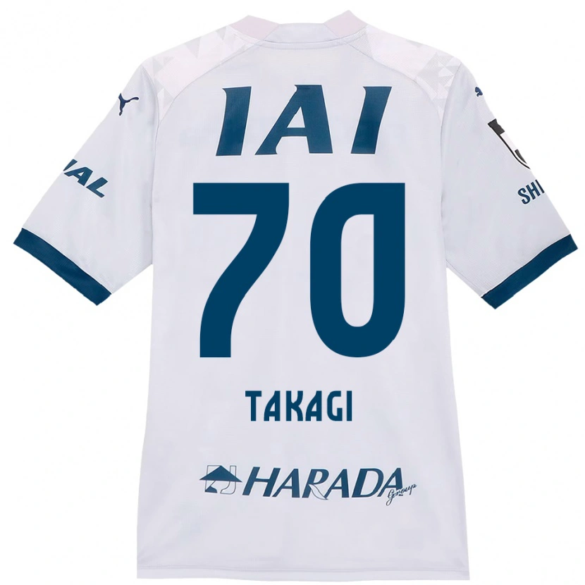 Danxenレディース高木践#70ホワイト ロイヤルブルーアウェイシャツ2025/26ジャージーユニフォーム