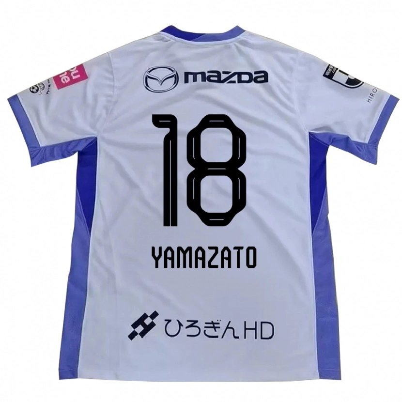 DanxenレディースKenshin Yamazato#18ホワイト オレンジアウェイシャツ2025/26ジャージーユニフォーム