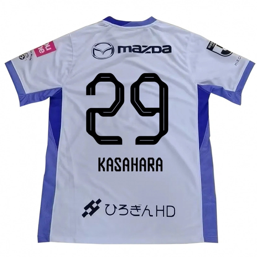 DanxenレディースAyano Kasahara#29ホワイト オレンジアウェイシャツ2025/26ジャージーユニフォーム
