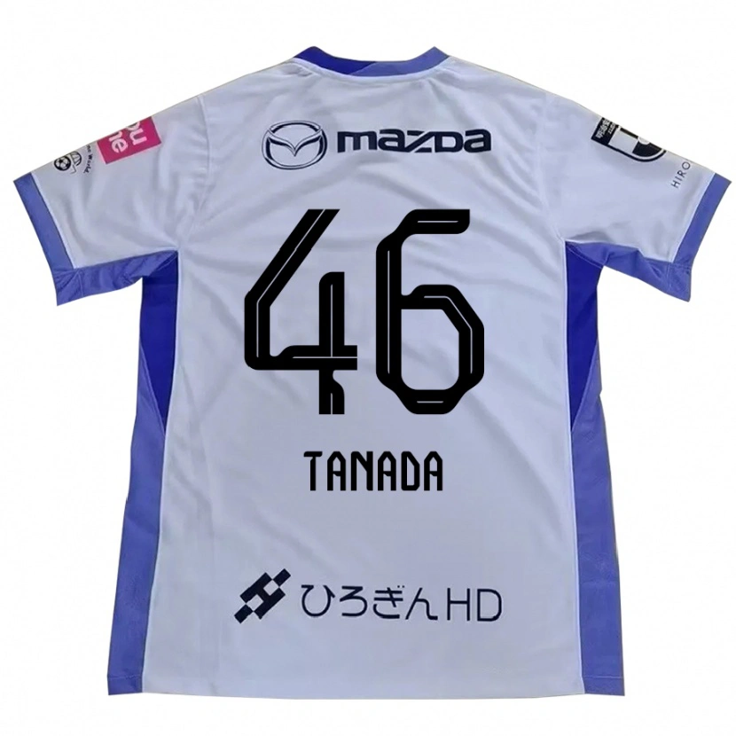 Danxenレディース棚田遼#46ホワイト オレンジアウェイシャツ2025/26ジャージーユニフォーム