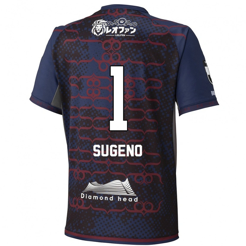 Danxenレディース菅野 孝憲#1ブルー レッドアウェイシャツ2025/26ジャージーユニフォーム