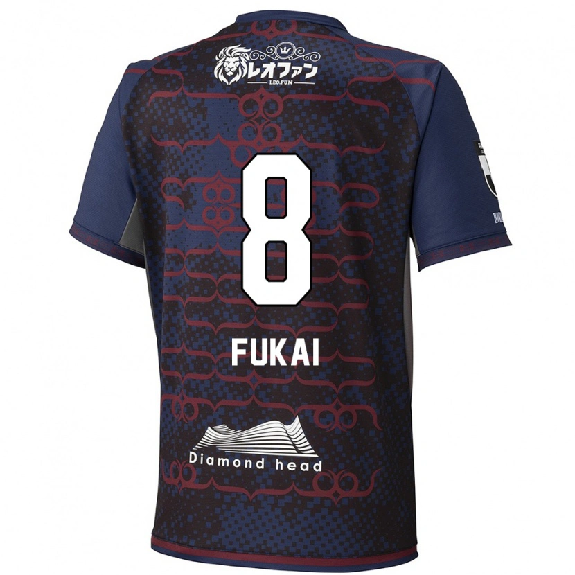 Danxenレディース深井 一希#8ブルー レッドアウェイシャツ2025/26ジャージーユニフォーム