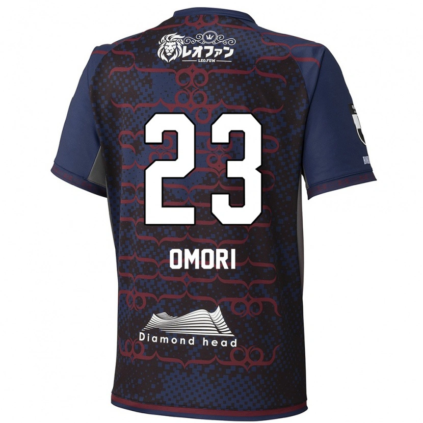 Danxenレディース大森真吾#23ブルー レッドアウェイシャツ2025/26ジャージーユニフォーム