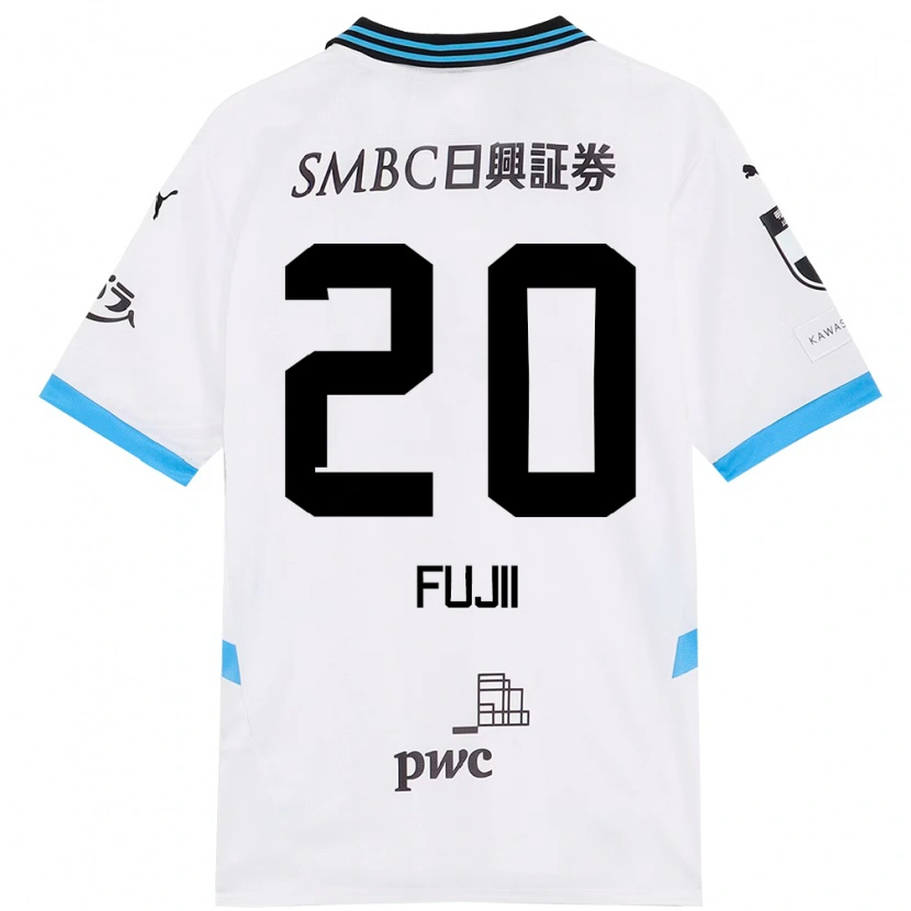 DanxenレディースRensuke Fujii#20ホワイト スカイブルーアウェイシャツ2025/26ジャージーユニフォーム