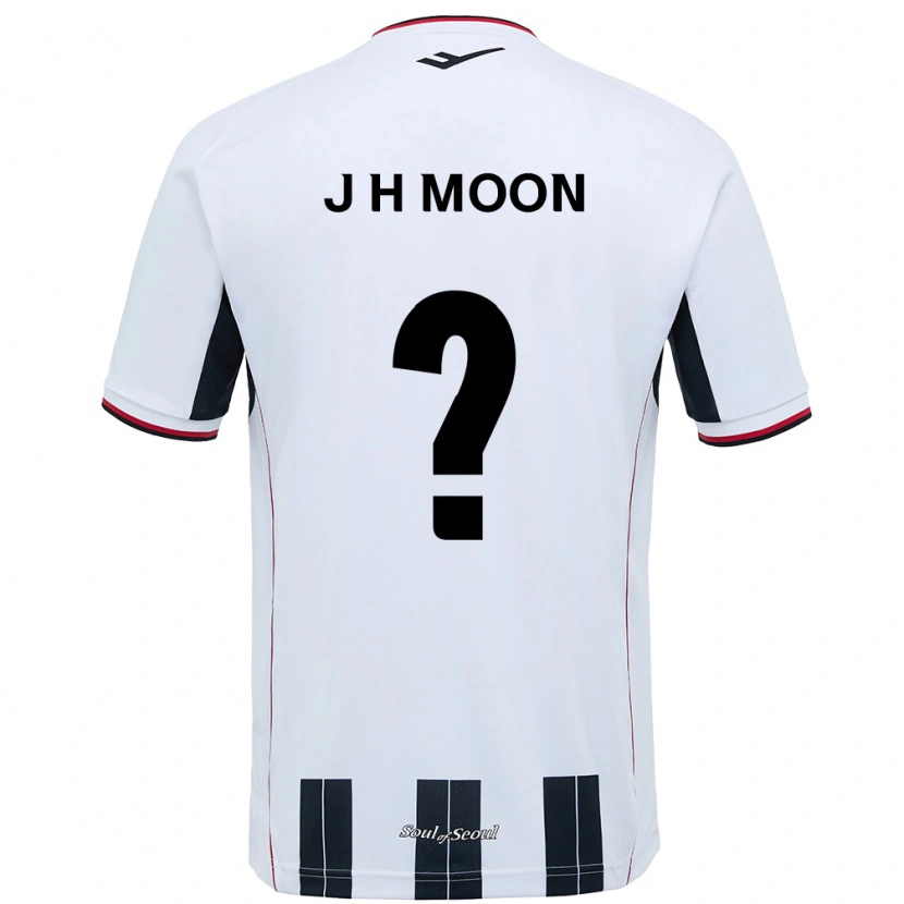 DanxenレディースJi-Hwan Moon#0ホワイト ブラックアウェイシャツ2025/26ジャージーユニフォーム