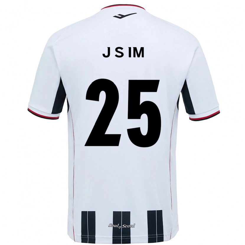 DanxenレディースJoon-Seob Im#25ホワイト ブラックアウェイシャツ2025/26ジャージーユニフォーム