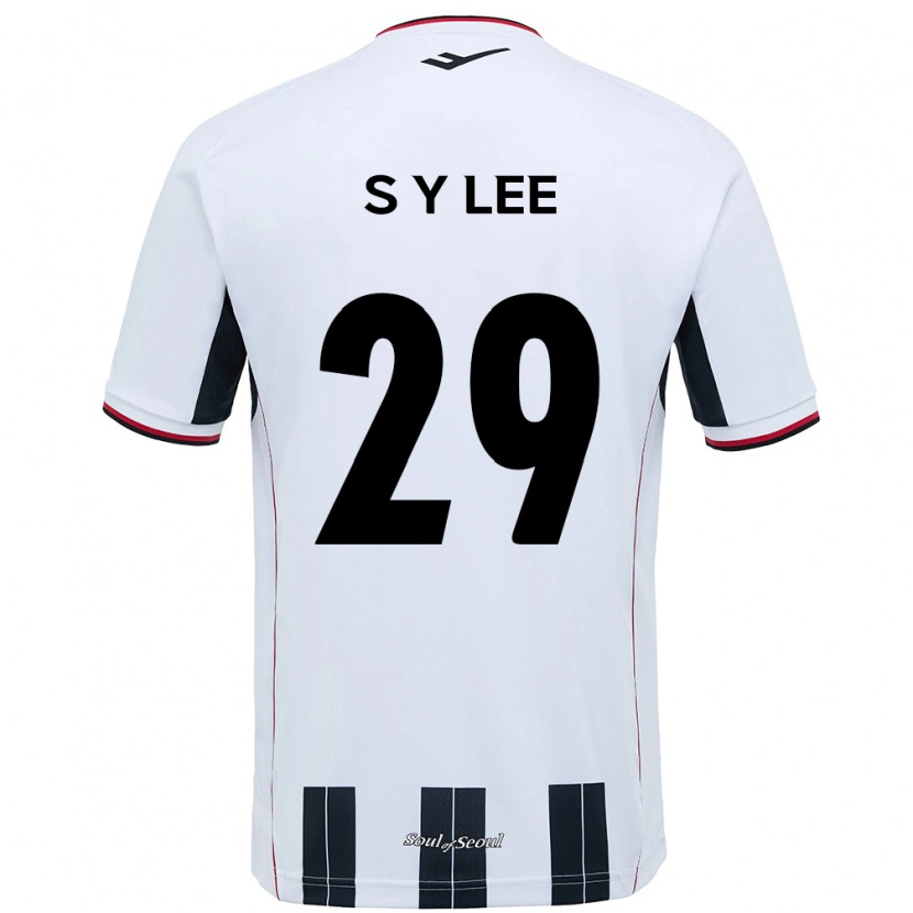 DanxenレディースSeong-Yun Lee#29ホワイト ブラックアウェイシャツ2025/26ジャージーユニフォーム