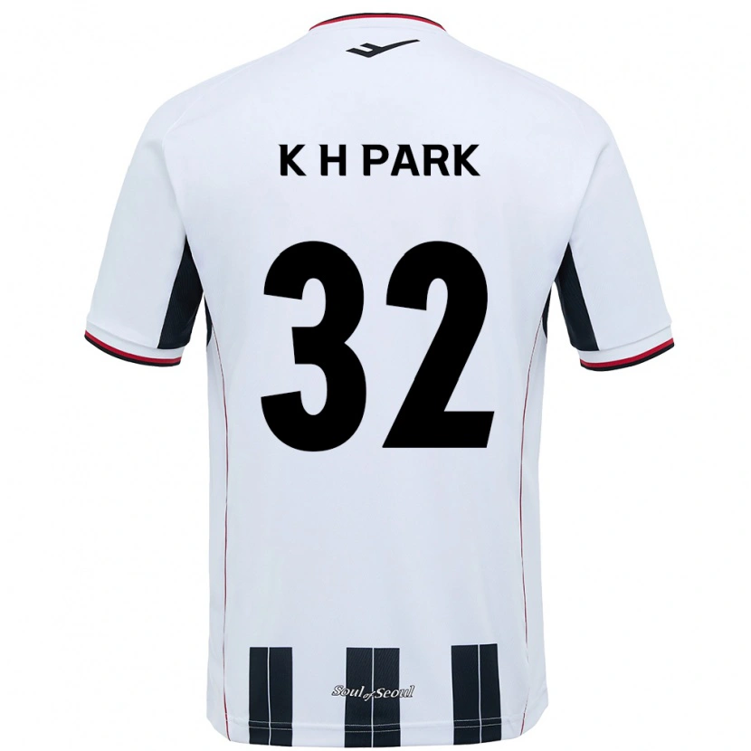 DanxenレディースHan-Kyul Park#32ホワイト ブラックアウェイシャツ2025/26ジャージーユニフォーム