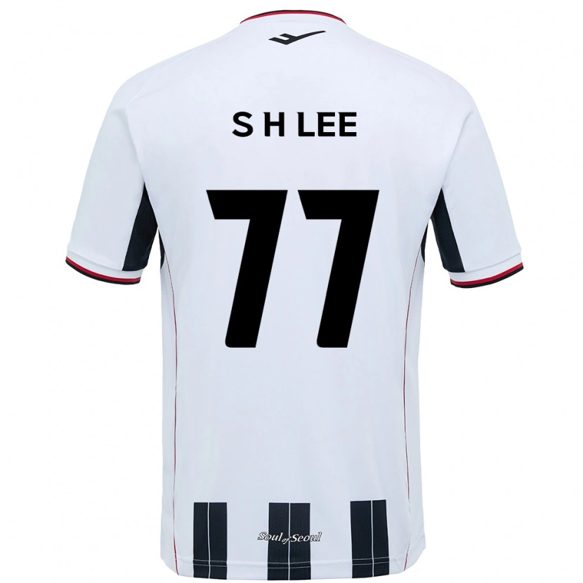 DanxenレディースHyeon-Seung Lee#77ホワイト ブラックアウェイシャツ2025/26ジャージーユニフォーム
