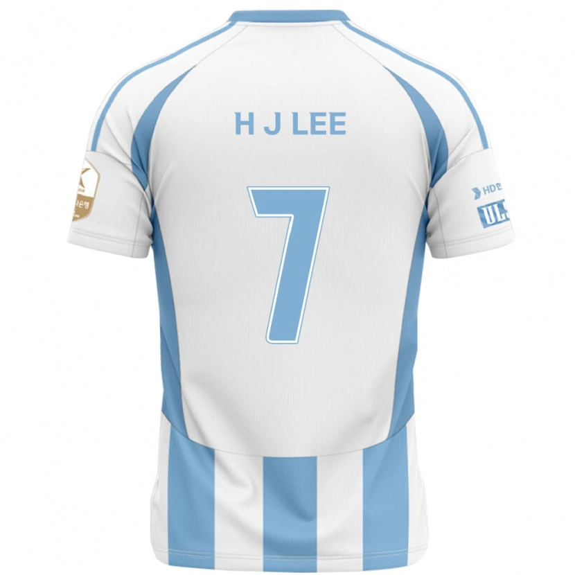 DanxenレディースJae-Hun Lee#7ホワイト スカイブルーアウェイシャツ2025/26ジャージーユニフォーム