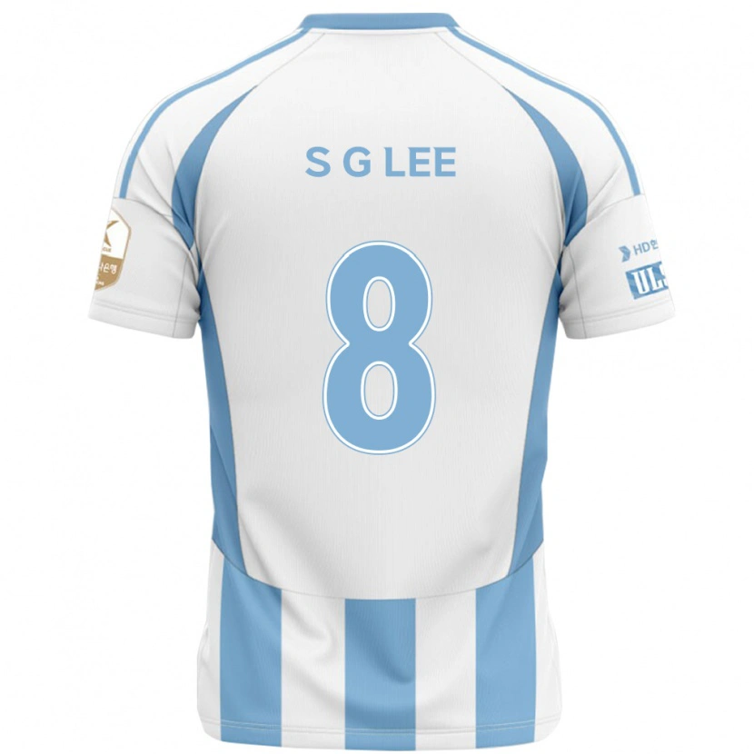 DanxenレディースGyu-Sung Lee#8ホワイト スカイブルーアウェイシャツ2025/26ジャージーユニフォーム