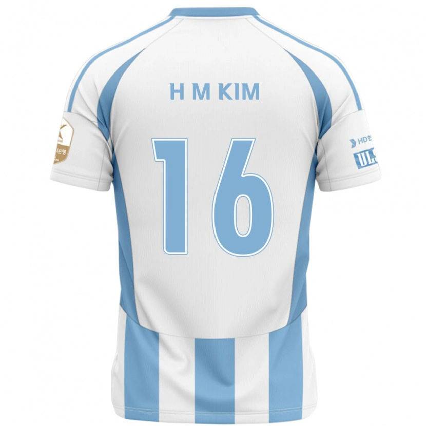 DanxenレディースHa-Min Kim#16ホワイト スカイブルーアウェイシャツ2025/26ジャージーユニフォーム